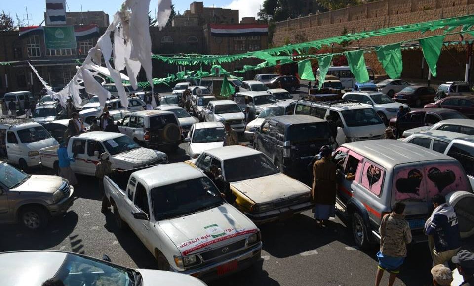 سيول بشرية من المحويت تتدفق نحو العاصمة صنعاء للمشاركة في مولد النور8