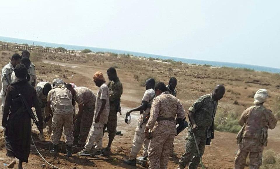 عدد من أفراد لواء تهامة ومرتزقة من السودانيين ـ صورة من الارشيف