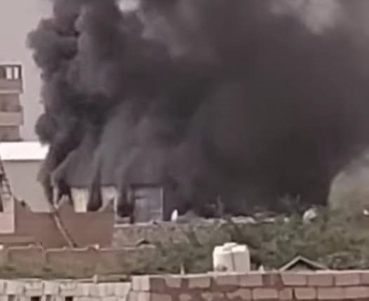 انفجار مخزن الاغذية العالمي مأرب