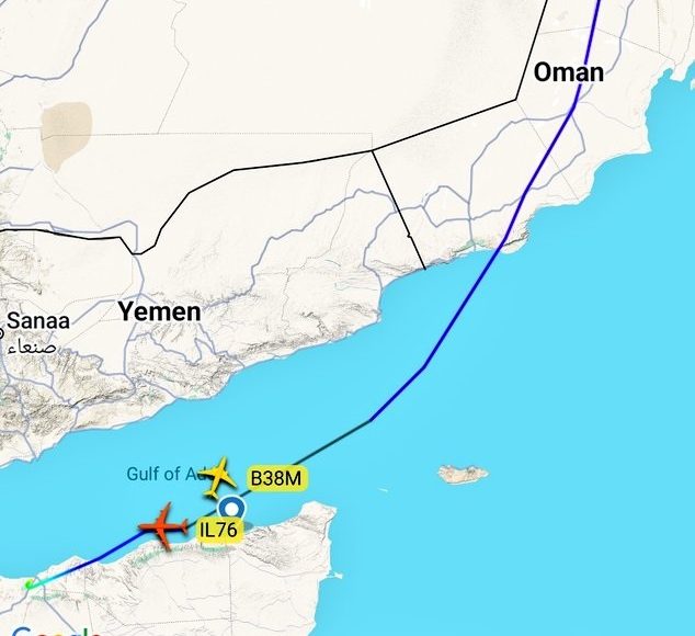 طائرة الشحن IL-76TD التابعة لشركة Zebu Air