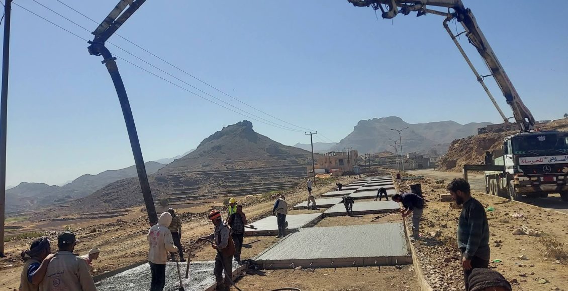 صيانة وترميم طريق الدائري الشرقي مدينة يريم إب (5)