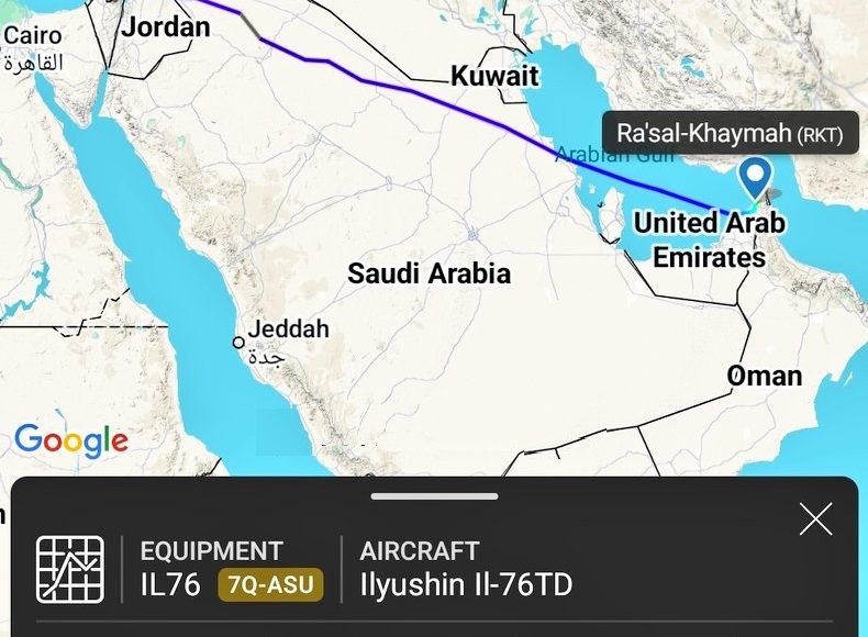 طائرة استقلها عيدروس الزبيدي من الإمارات تصل مطار اللد في فلسطين المحتلة 0