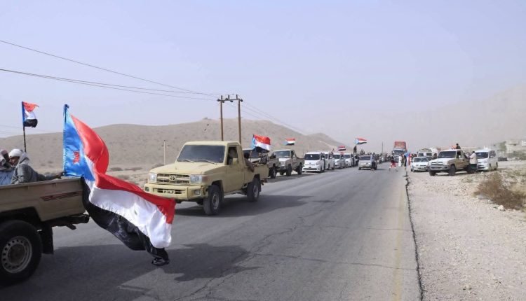 حشود الانتقالي الزحف صوب عدن