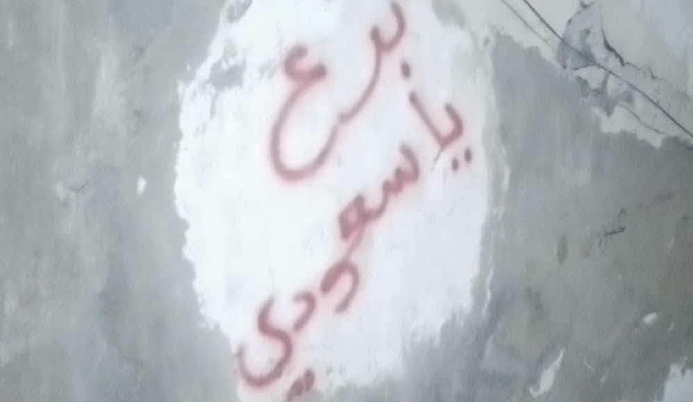 جداريات ضد السعودية في عدن 1